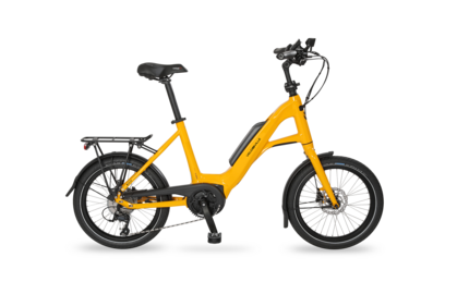 Voorbeeld van een compacte fiets voor het leasen van elektrische fietsen