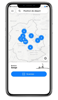 Notre service de location de vélo vous donne accès à l'application mobile pour les utilisateurs