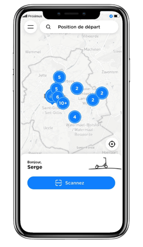 Demo of the HOOBA mobile application designed for the company bike fleet.