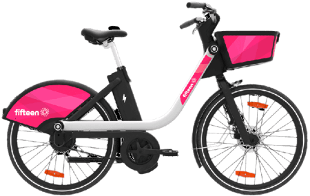 Example of a shared bike for electric bike leasing